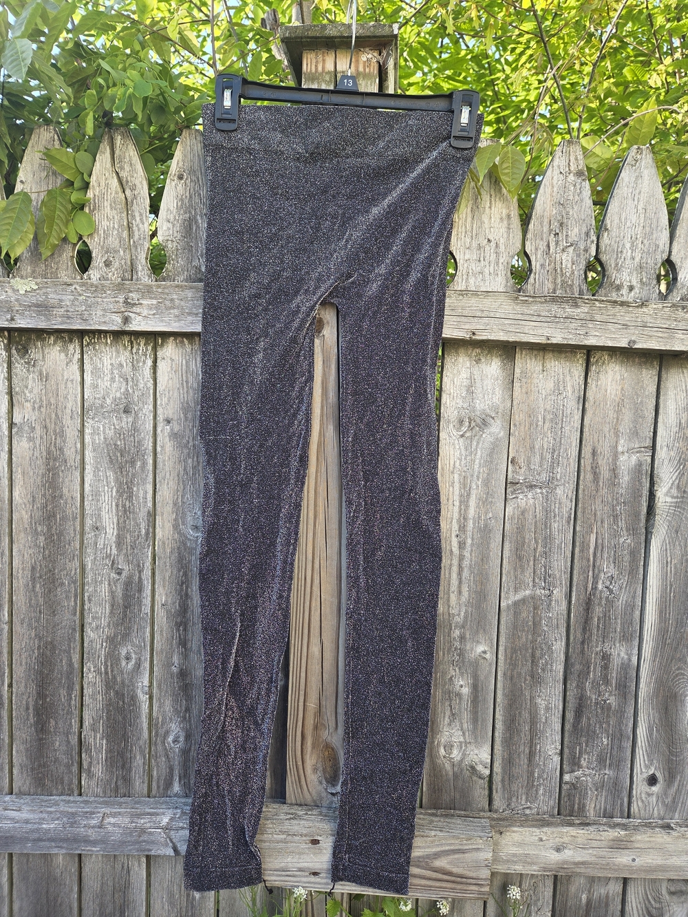 Just One Sparkle Metallic Stretch Leggings